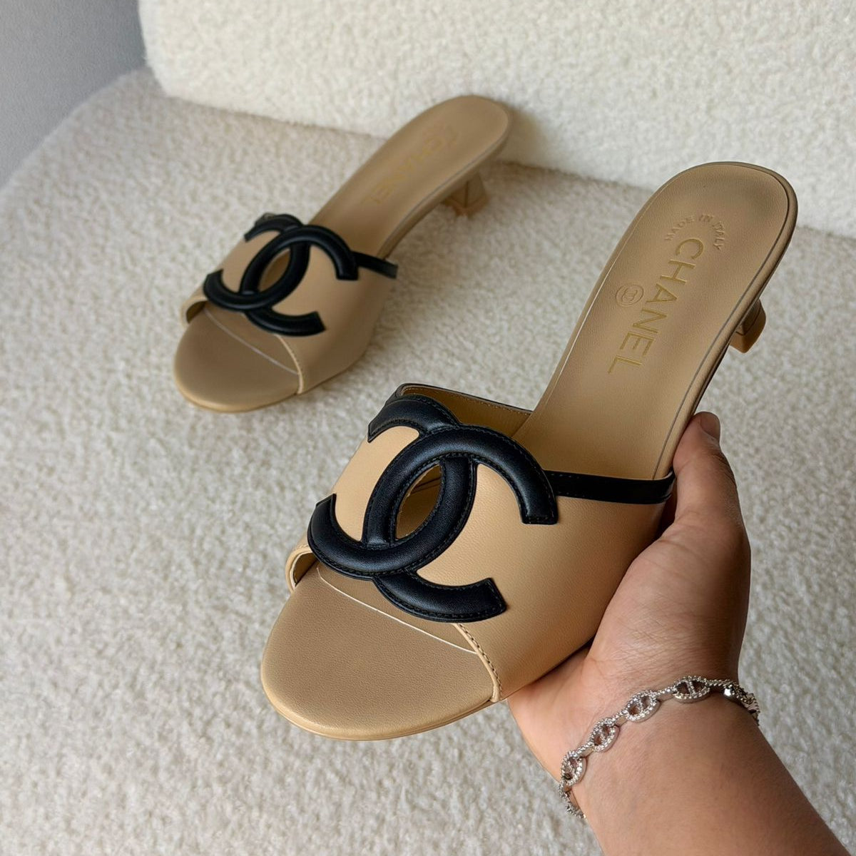 CHANEL Short Heel MULES 26