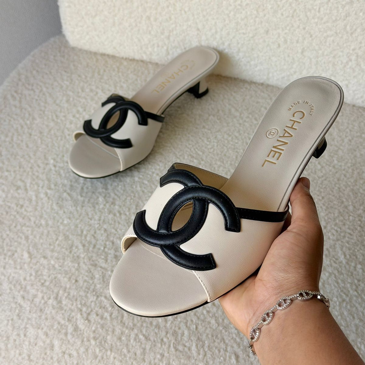 CHANEL Short Heel MULES 26