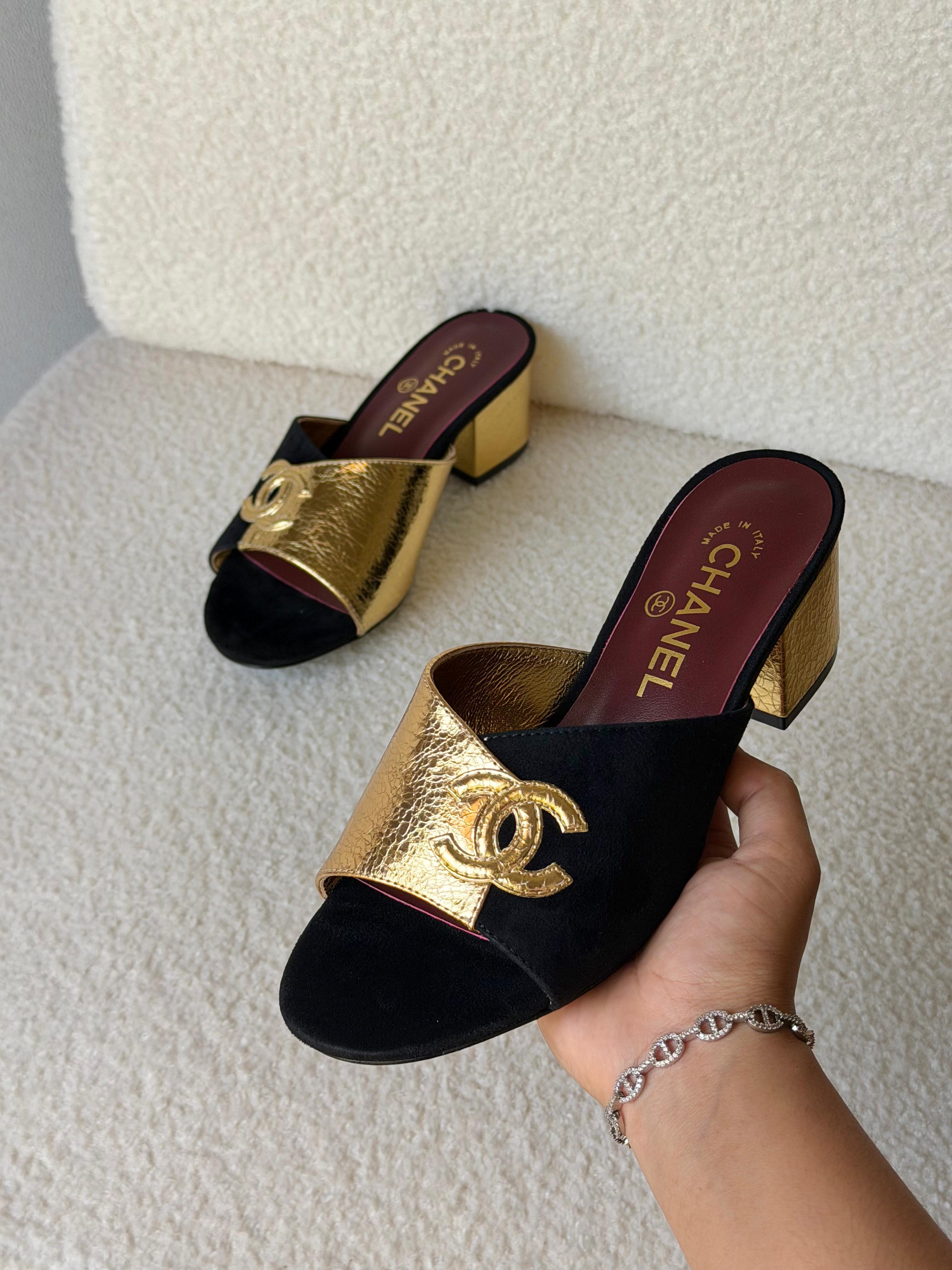 Chanel Mules With Block Heels