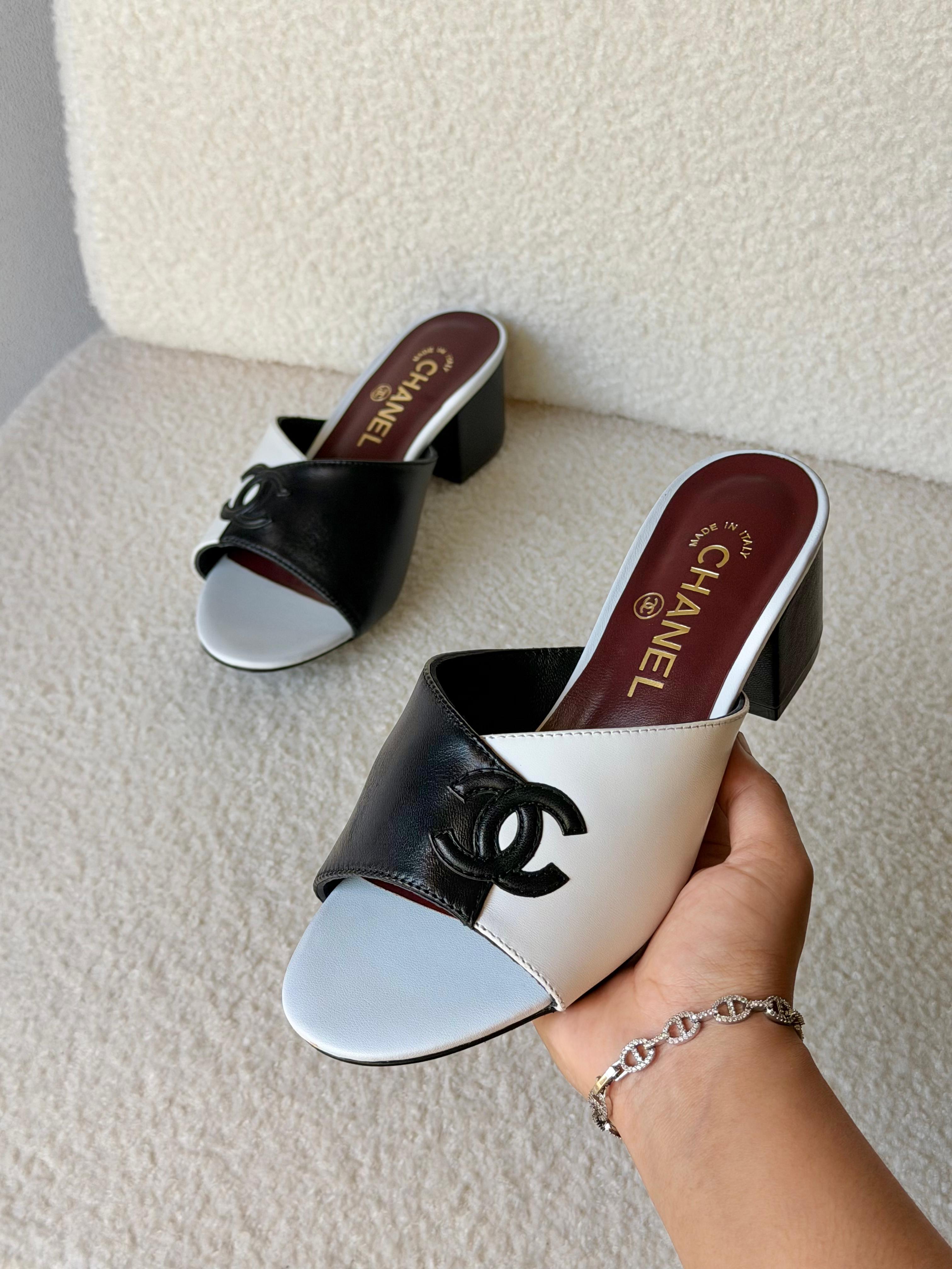 Chanel Mules With Block Heels