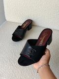 Chanel Mules With Block Heels