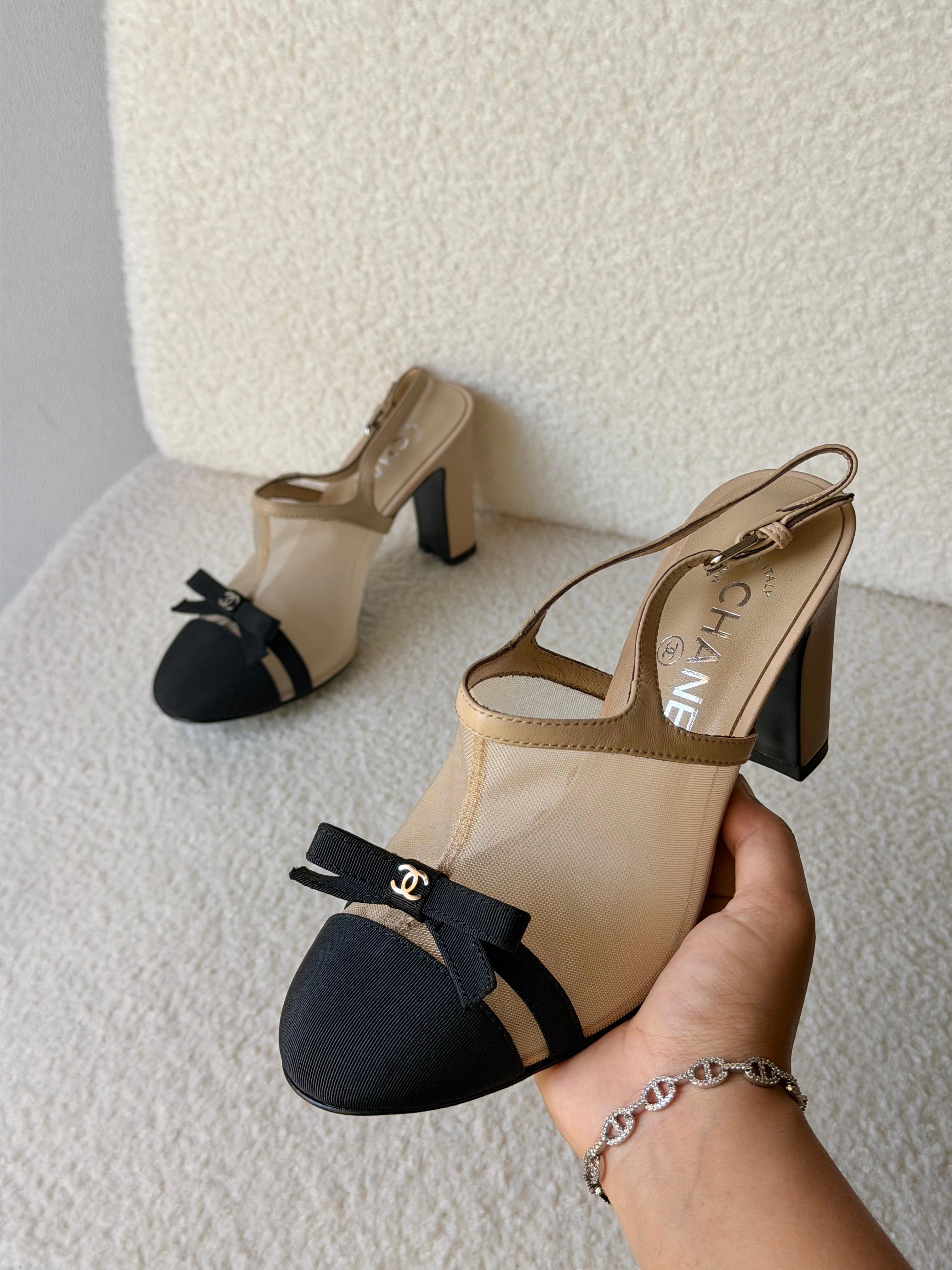 Chanel Heeled Slingbacks