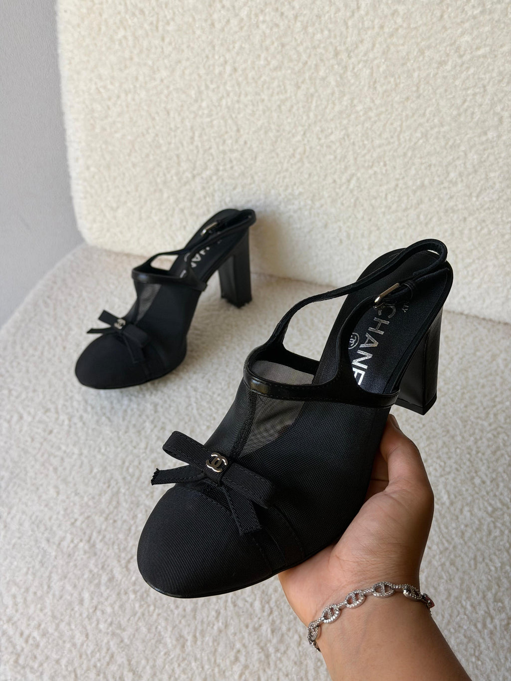 Chanel Heeled Slingbacks