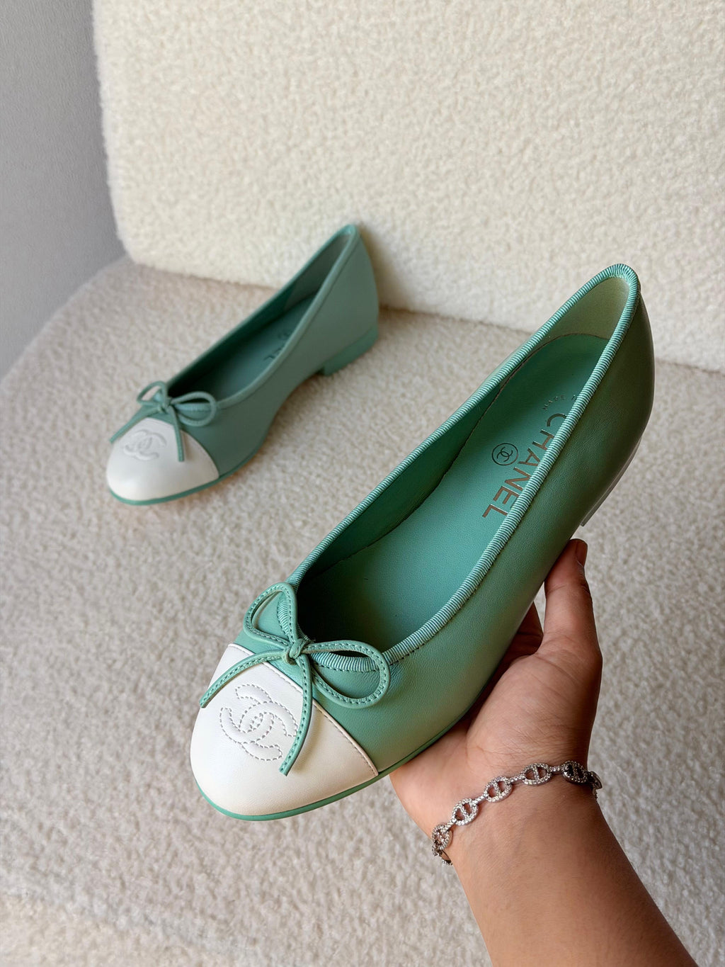 Chanel Ballerina Light Green