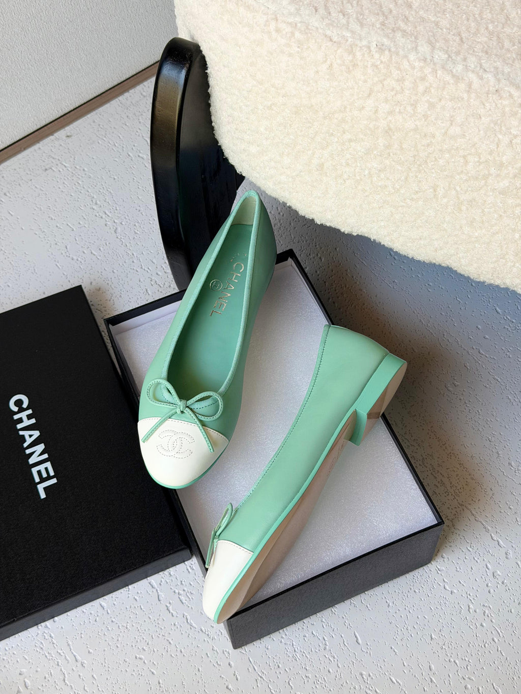 Chanel Ballerina Light Green