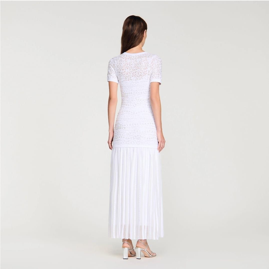 Sandro Long Dress With Jacket