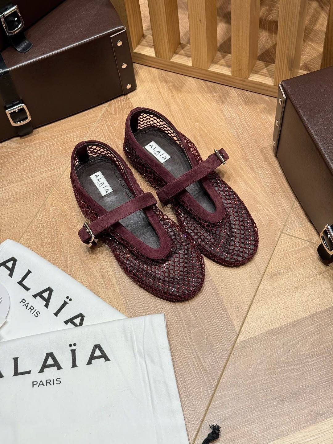 Alaia Fishnet Ballerina