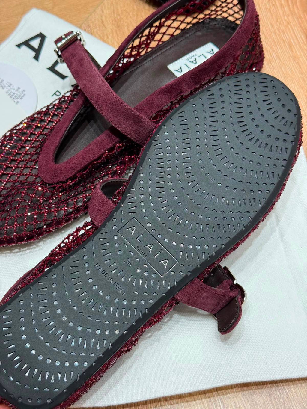 Alaia Fishnet Ballerina